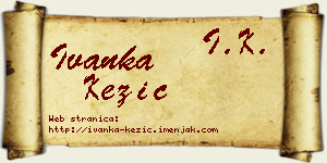 Ivanka Kezić vizit kartica